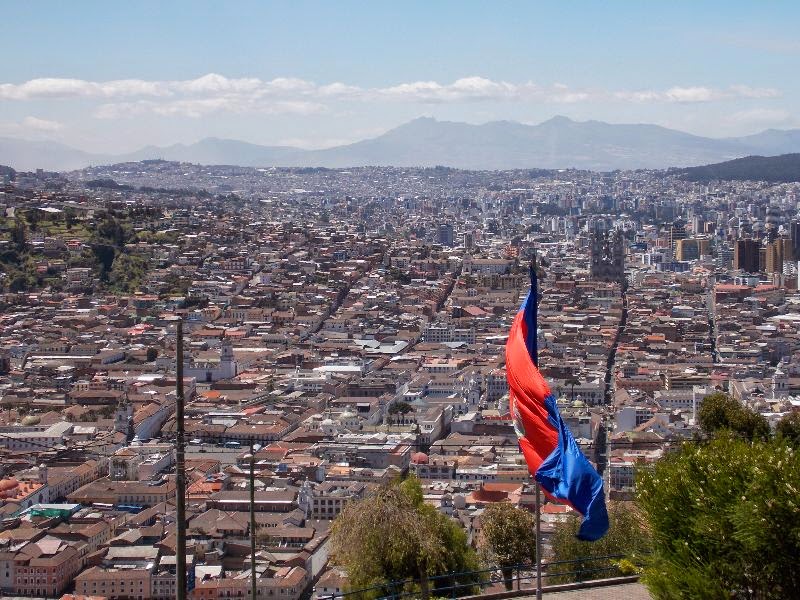 Blick über Quito