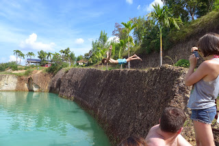 cliff jumping